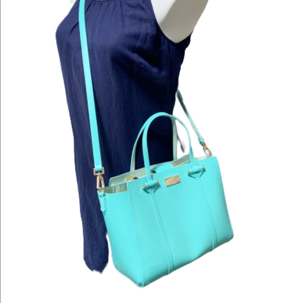 Kate Spade Purse Tiffany Color Bag Womens Blue Bag - Picture 2 of 12